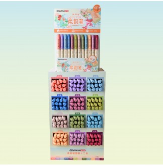 柔韵笔国韵色12色架装