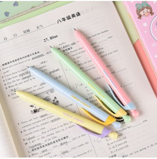 泡泡糖撞色CS0.5配RS09按动中性笔